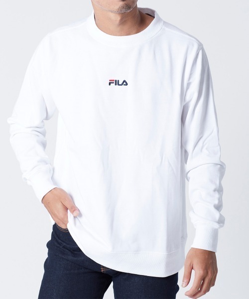 FILA（フィラ）の「スウエットトップス（スウェット・メンズ・ホワイト/ネイビー/ブラック・MEDIUM/LARGE/X-LARGE）」の15枚目の写真