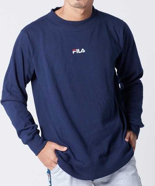 FILA（フィラ）の「スウエットトップス（スウェット・メンズ・ホワイト/ネイビー/ブラック・MEDIUM/LARGE/X-LARGE）」の10枚目の写真