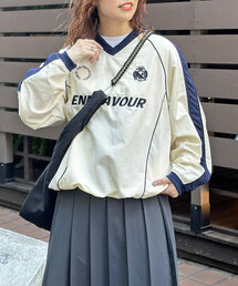 ナイロンユニフォーム長袖プルオーバー