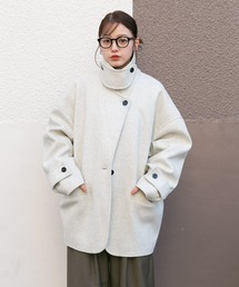 KBF | コクーンミドルコート(ステンカラーコート)