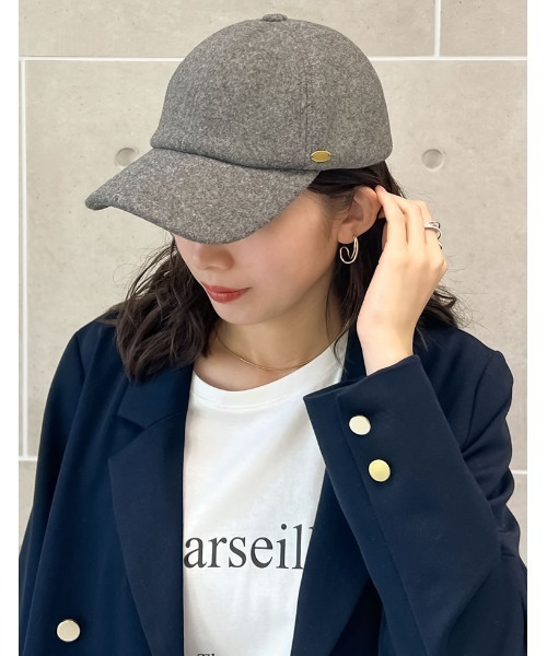 Re:EDIT（リエディ）の「[新色追加]フェルトキャップ（キャップ・レディース・ブラック/グレー/ブラウン・FREE）」の2枚目の写真