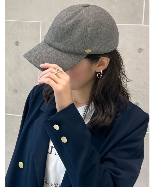 Re:EDIT（リエディ）の「[新色追加]フェルトキャップ（キャップ・レディース・ブラック/グレー/ブラウン・FREE）」の7枚目の写真