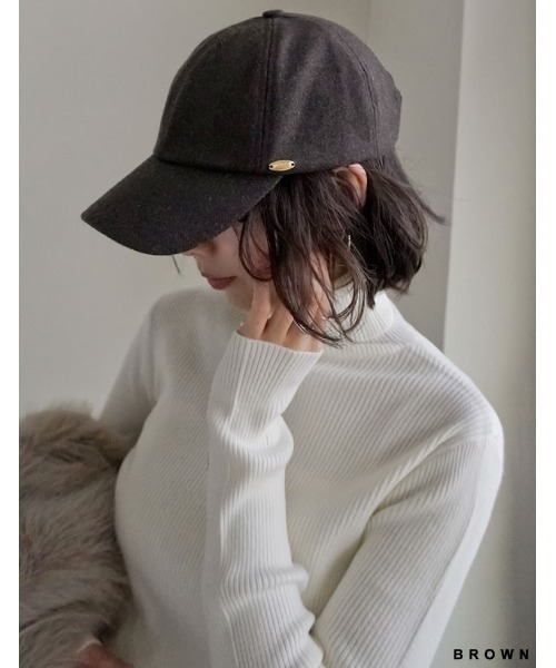 Re:EDIT（リエディ）の「[新色追加]フェルトキャップ（キャップ・レディース・ブラック/グレー/ブラウン・FREE）」の19枚目の写真
