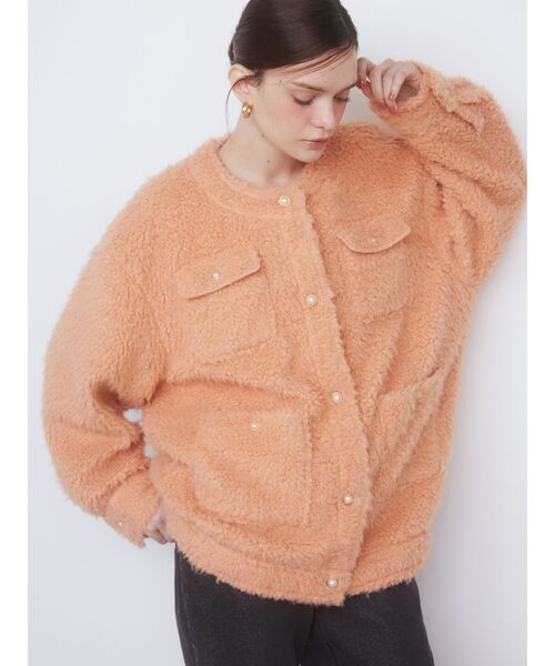 CALNAMUR（カルナムール）の「CURLY FAKE FUR BLOUSON/カーリー