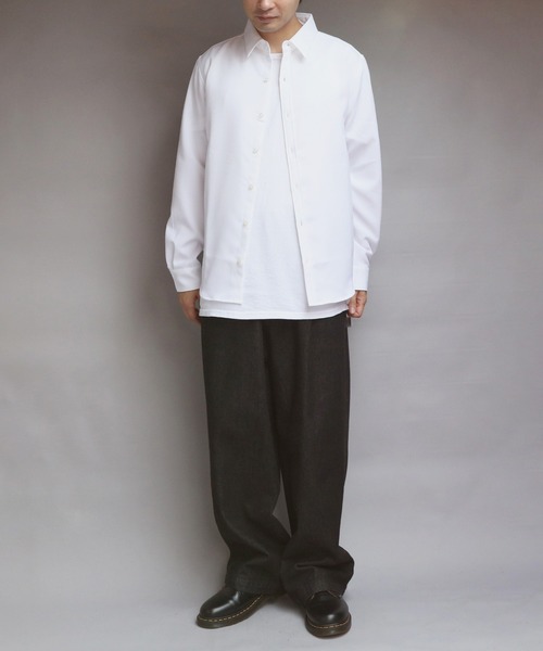 ８(eight)（エイト）の「日本製接触冷感レギュラーカラーシャツ（シャツ/ブラウス・メンズ・グレー系その他/ブルー/ネイビー/ホワイト・MEDIUM/X-LARGE/LARGE）」の9枚目の写真