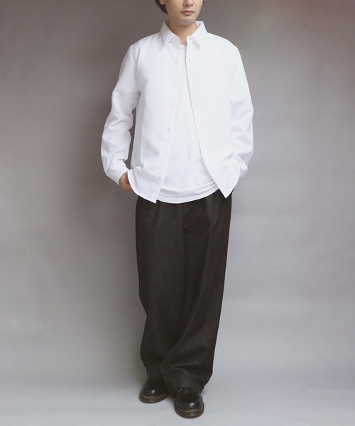 ８(eight)（エイト）の「日本製接触冷感レギュラーカラーシャツ（シャツ/ブラウス・メンズ・グレー系その他/ブルー/ネイビー/ホワイト・MEDIUM/X-LARGE/LARGE）」の10枚目の写真