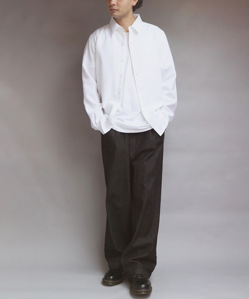 ８(eight)（エイト）の「日本製接触冷感レギュラーカラーシャツ（シャツ/ブラウス・メンズ・グレー系その他/ブルー/ネイビー/ホワイト・MEDIUM/X-LARGE/LARGE）」の11枚目の写真