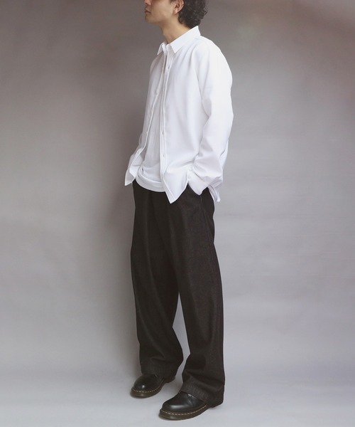 ８(eight)（エイト）の「日本製接触冷感レギュラーカラーシャツ（シャツ/ブラウス・メンズ・グレー系その他/ブルー/ネイビー/ホワイト・MEDIUM/X-LARGE/LARGE）」の12枚目の写真