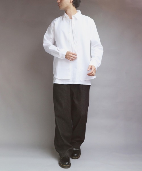 ８(eight)（エイト）の「日本製接触冷感レギュラーカラーシャツ（シャツ/ブラウス・メンズ・グレー系その他/ブルー/ネイビー/ホワイト・MEDIUM/X-LARGE/LARGE）」の14枚目の写真