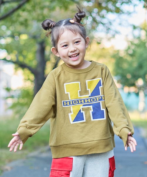 Life Support Products（ライフサポートプロダクツ）の「スウェード裏毛ラグランカレッジトレーナー（スウェット・キッズ・ネイビー/オフホワイト/杢グレー/グリーン/ワインレッド/ベージュ・120/110/100/130/90/80/150/140/95）」の3枚目の写真