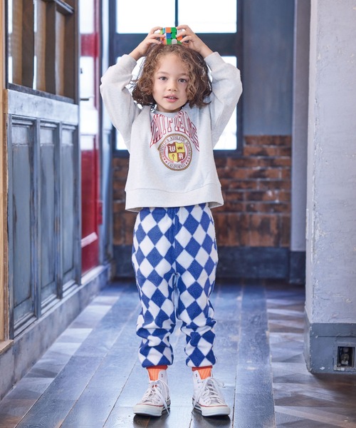 Life Support Products（ライフサポートプロダクツ）の「スウェード裏毛ラグランカレッジトレーナー（スウェット・キッズ・ネイビー/オフホワイト/杢グレー/グリーン/ワインレッド/ベージュ・120/110/100/130/90/80/150/140/95）」の9枚目の写真