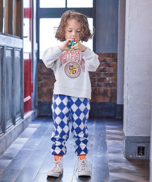 Life Support Products（ライフサポートプロダクツ）の「スウェード裏毛ラグランカレッジトレーナー（スウェット・キッズ・ネイビー/オフホワイト/杢グレー/グリーン/ワインレッド/ベージュ・120/110/100/130/90/80/150/140/95）」の10枚目の写真