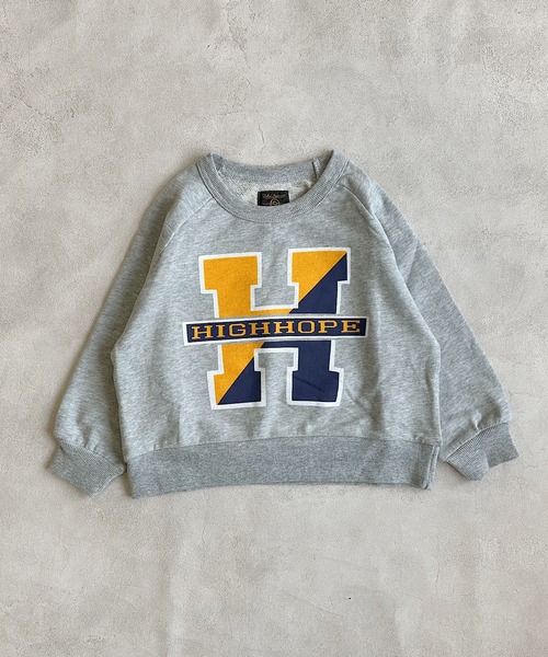 Life Support Products（ライフサポートプロダクツ）の「スウェード裏毛ラグランカレッジトレーナー（スウェット・キッズ・ネイビー/オフホワイト/杢グレー/グリーン/ワインレッド/ベージュ・120/110/100/130/90/80/150/140/95）」の12枚目の写真