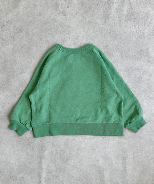 Life Support Products（ライフサポートプロダクツ）の「スウェード裏毛ラグランカレッジトレーナー（スウェット・キッズ・ネイビー/オフホワイト/杢グレー/グリーン/ワインレッド/ベージュ・120/110/100/130/90/80/150/140/95）」の16枚目の写真