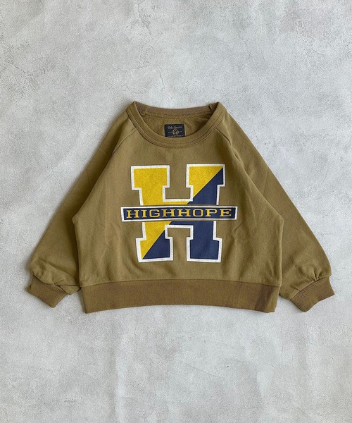 Life Support Products（ライフサポートプロダクツ）の「スウェード裏毛ラグランカレッジトレーナー（スウェット・キッズ・ネイビー/オフホワイト/杢グレー/グリーン/ワインレッド/ベージュ・120/110/100/130/90/80/150/140/95）」の18枚目の写真