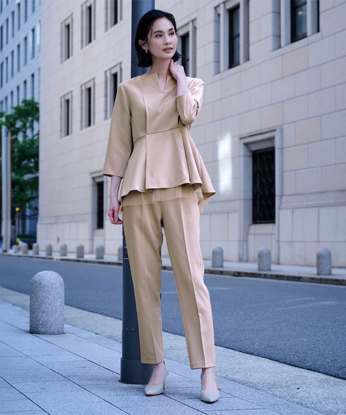 1タックセンタープレステーパードパンツ(その他パンツ)|ur's(ユアーズ) 1タックセンタープレステーパードパンツ(その他パンツ)|ur's(ユアーズ)