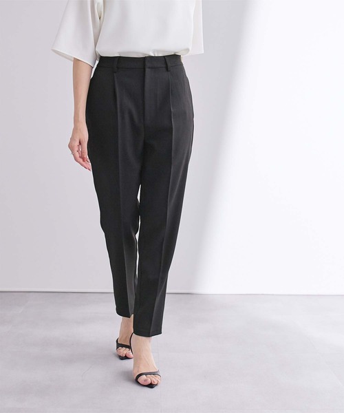 00s BALMAIN ウール 1タック センタープレス スラックス テーパード セール】1タックセンタープレステーパードパンツ（その他パンツ