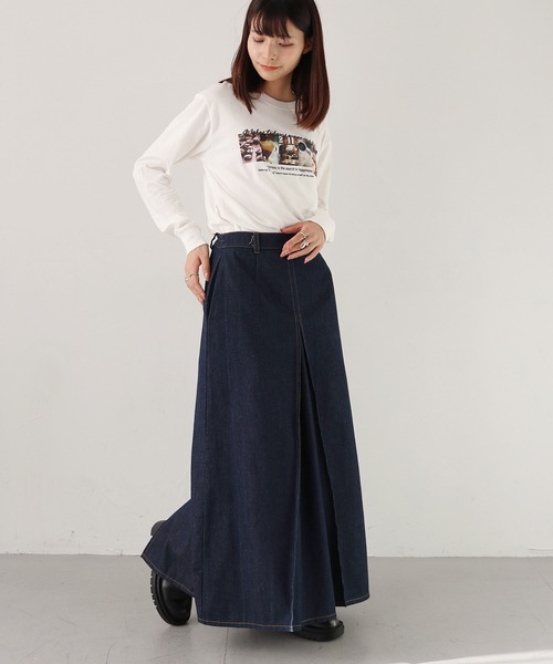 HER CLOSET(ハークローゼット)の「 【HER CLOSET】WEB限定coffeeフォトロゴロンT WEB LIMITED COFFEE PHOTO LOGO LONG TEE(Tシャツ/カットソー・レディース・ホワイト系その他/ホワイト/ブラック・L/M/S)」の16枚目の写真