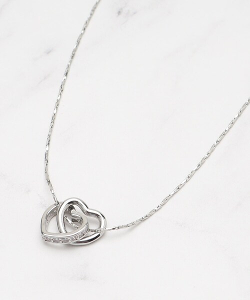 SHOO・LA・RUE（シューラルー）の「◆キラキラハートスライドネックレス（ネックレス・レディース・ピンクゴールド/シルバー/ゴールド/シルバー系その他・00）」の2枚目の写真