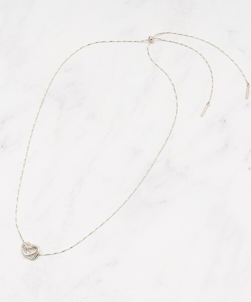SHOO・LA・RUE（シューラルー）の「◆キラキラハートスライドネックレス（ネックレス・レディース・ピンクゴールド/シルバー/ゴールド/シルバー系その他・00）」の9枚目の写真
