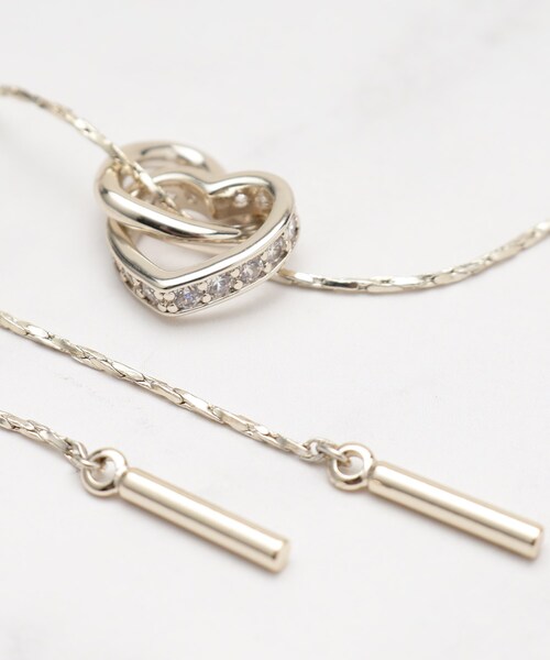 SHOO・LA・RUE（シューラルー）の「◆キラキラハートスライドネックレス（ネックレス・レディース・ピンクゴールド/シルバー/ゴールド/シルバー系その他・00）」の8枚目の写真