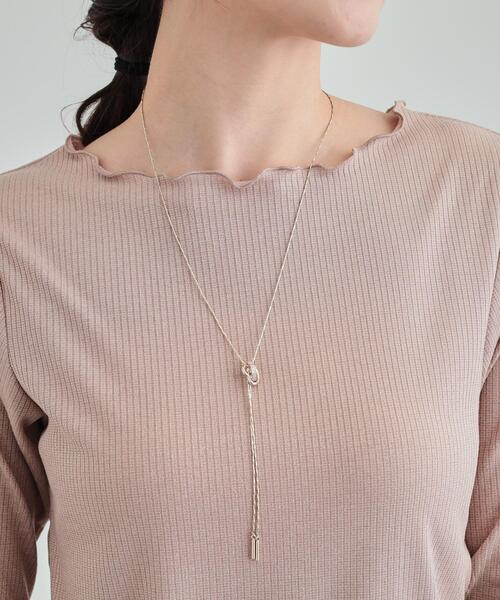 SHOO・LA・RUE（シューラルー）の「◆キラキラハートスライドネックレス（ネックレス・レディース・ピンクゴールド/シルバー/ゴールド/シルバー系その他・00）」の6枚目の写真