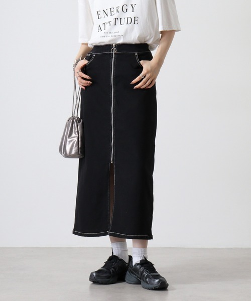 直営店にて購入 付属品全てあり 新作デニムスカート 豊富なサイズ展開】Lee BABE ストレッチ/ミドル丈デニムスカート