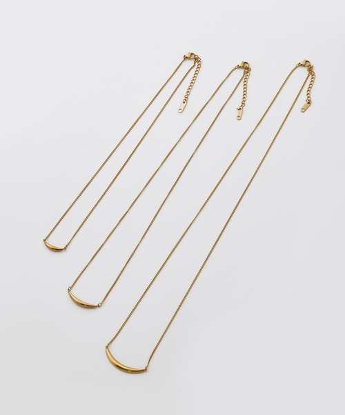 ciite' surgical stainless(シーテサージカルステンレス)の「【 金属アレルギー対応 】クレセント ムーン チェーンネックレス サージカルステンレス(ネックレス・レディース・シルバー/ゴールド・S/M/L)」の19枚目の写真