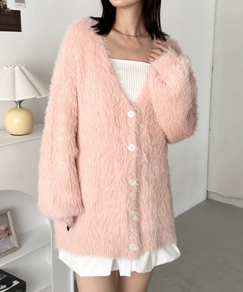 セール】シャギーニットカーディガン（カーディガン/ボレロ）｜CLEA