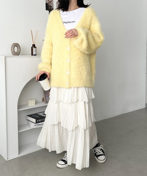 セール】シャギーニットカーディガン（カーディガン/ボレロ）｜CLEA