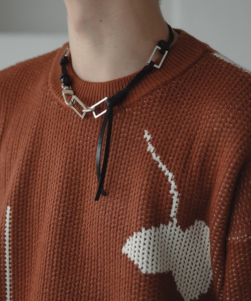 epnok(エプノック)の「リアルレザーコードレスネックレス(ネックレス・メンズ・ブラック・FREE)」の6枚目の写真