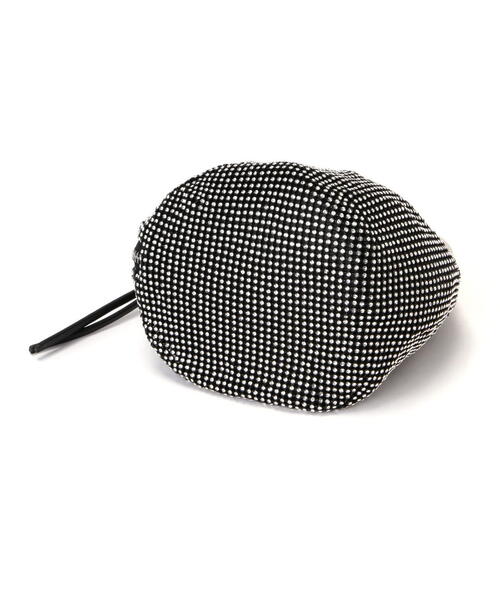 NATURAL BEAUTY BASIC（ナチュラルビューティーベーシック）の「◇【美人百花掲載】キラキラリングハンドルバッグ（ハンドバッグ・レディース・ブラック/シルバー・ﾌﾘ-）」の9枚目の写真