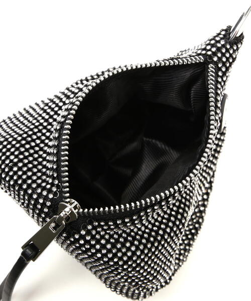 NATURAL BEAUTY BASIC（ナチュラルビューティーベーシック）の「◇【美人百花掲載】キラキラリングハンドルバッグ（ハンドバッグ・レディース・ブラック/シルバー・ﾌﾘ-）」の10枚目の写真