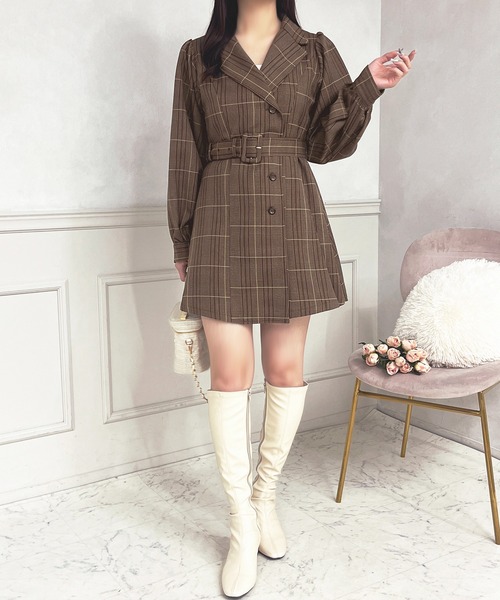 セール】アソートジャケットミニワンピース【ZOZOTOWN限定アイテム