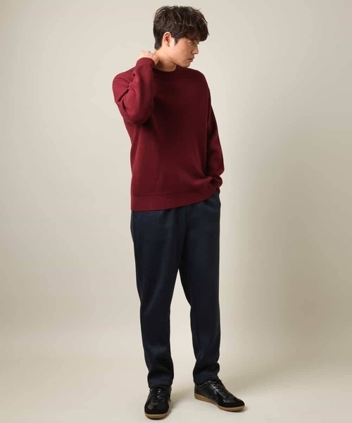 a.v.v（アーヴェヴェ）の「【洗濯機で洗える】ヘリンボーン柄イージーパンツ(セットアップ可）（その他パンツ・メンズ・チャコールグレー/ネイビー・46/48/44/50）」の4枚目の写真