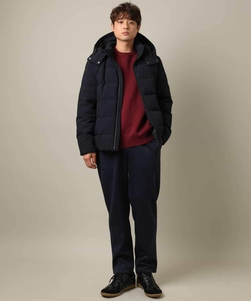 a.v.v（アーヴェヴェ）の「【洗濯機で洗える】ヘリンボーン柄イージーパンツ(セットアップ可）（その他パンツ・メンズ・チャコールグレー/ネイビー・46/48/44/50）」の5枚目の写真