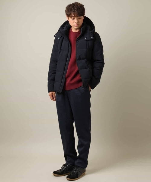 a.v.v（アーヴェヴェ）の「【洗濯機で洗える】ヘリンボーン柄イージーパンツ(セットアップ可）（その他パンツ・メンズ・チャコールグレー/ネイビー・46/48/44/50）」の6枚目の写真