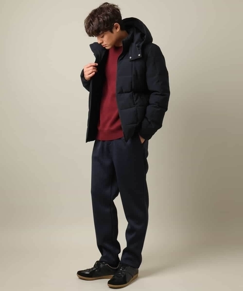 a.v.v（アーヴェヴェ）の「【洗濯機で洗える】ヘリンボーン柄イージーパンツ(セットアップ可）（その他パンツ・メンズ・チャコールグレー/ネイビー・46/48/44/50）」の7枚目の写真