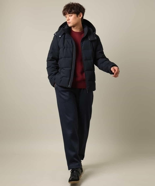 a.v.v（アーヴェヴェ）の「【洗濯機で洗える】ヘリンボーン柄イージーパンツ(セットアップ可）（その他パンツ・メンズ・チャコールグレー/ネイビー・46/48/44/50）」の9枚目の写真