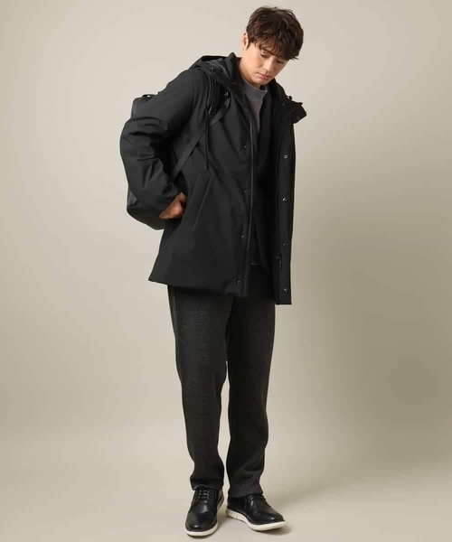 a.v.v（アーヴェヴェ）の「【洗濯機で洗える】ヘリンボーン柄イージーパンツ(セットアップ可）（その他パンツ・メンズ・チャコールグレー/ネイビー・46/48/44/50）」の21枚目の写真