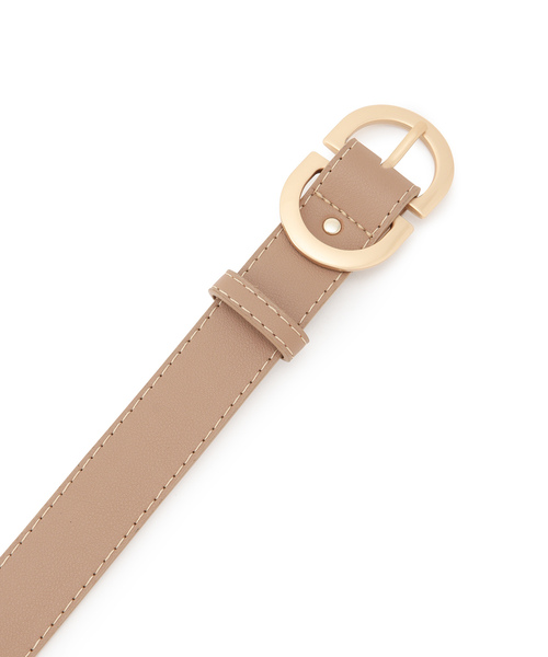 VIS（ビス）の「28mm幅ダブルDバックルベルト（ベルト・レディース・ベージュ/ブラック・FREE）」の3枚目の写真