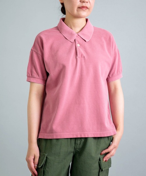 ポロシャツ ポロ 「OMNIGOD womens / オムニゴッド」 ギザコットンカノコ ショートスリーブポロシャツ レディース OMNIGOD womens / オムニゴッド] ギザコットンカノコ ショート
