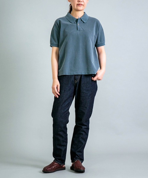 ポロシャツ ポロ 「OMNIGOD womens / オムニゴッド」 ギザコットンカノコ ショートスリーブポロシャツ レディース OMNIGOD womens / オムニゴッド] ギザコットンカノコ ショート