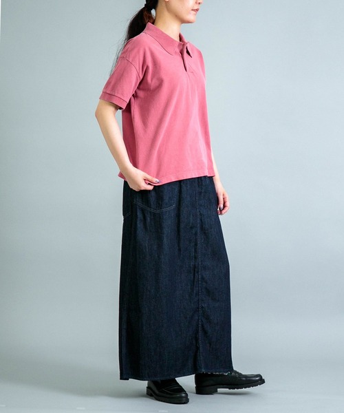 ポロシャツ ポロ 「OMNIGOD womens / オムニゴッド」 ギザコットンカノコ ショートスリーブポロシャツ レディース OMNIGOD womens / オムニゴッド] ギザコットンカノコ ショート