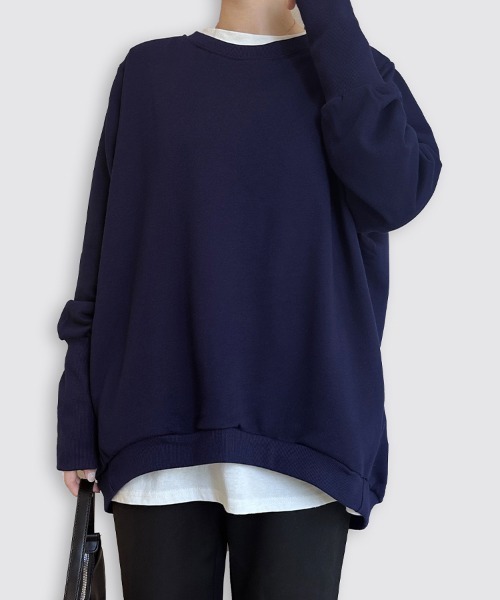 Doux Belle（ドゥーベル）の「ラウンドネックトップス（Tシャツ/カットソー・レディース・グレー/チャコールグレー/カーキ/ブラック/ライトベージュ/ライトグレー/ブラウン/ホワイト/ベージュ/ネイビー・MEDIUM）」の17枚目の写真