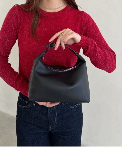 MYMOOD.(マイムード)の「【長さ調整可】PUハンドバッグ(ハンドバッグ・レディース・グレイッシュベージュ/ブラック/ホワイト・FREE)」の11枚目の写真