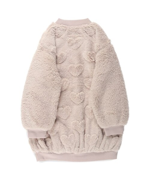 BRANSHES（ブランシェス）の「ボアワンピース（ワンピース・キッズ・ピンクベージュ/ラベンダー/ブラウン・130/120/110/90/80/100/140/150）」の12枚目の写真