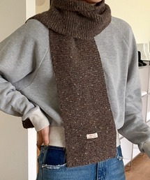 VitaFelice | ミックスヤーンデザイン　バルキーストールニットマフラー(マフラー)