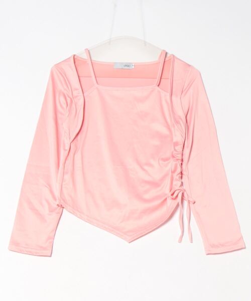 urge：（アージコロン ）の「【URGE：】キャミソール付き　トップス（Tシャツ/カットソー・レディース・ブラック/ホワイト/ピンク・SMALL/MEDIUM/LARGE/X-LARGE）」の13枚目の写真