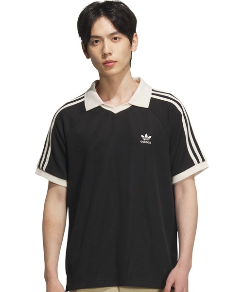 adidas(�A�f�B�_�X)��adidas WAFFLE SHORT SLEEVE POLO / �A�f�B�_�X ���b�t�� �V���[�g �X���[�u �|���ySP�z(�|���V���c)